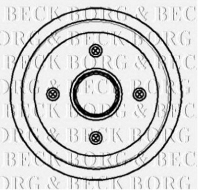BORG & BECK bbr7055 -  Тормозной барабан
